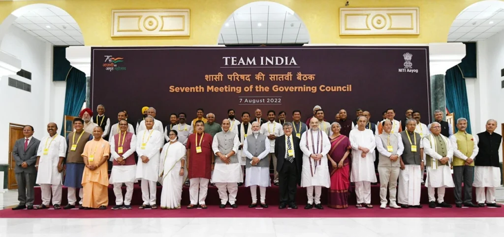 NITI Aayog Seventh Governing Council meeting held in August 2022