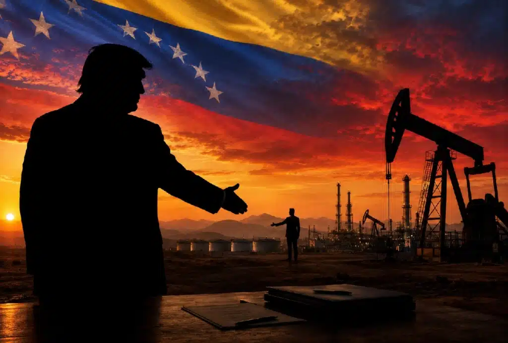 An oil arrangement announced between the United States and Venezuela.