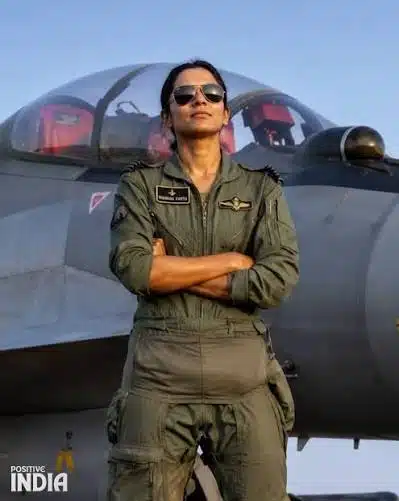 Bhawana Kanth, the first woman fighter pilot in the Indian Air Force to complete the Fighter Combat Leader course.