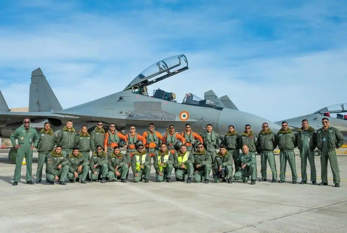 Exercise Udara Shakti 2026, conducted by the Indian Air Force with Malaysia.
