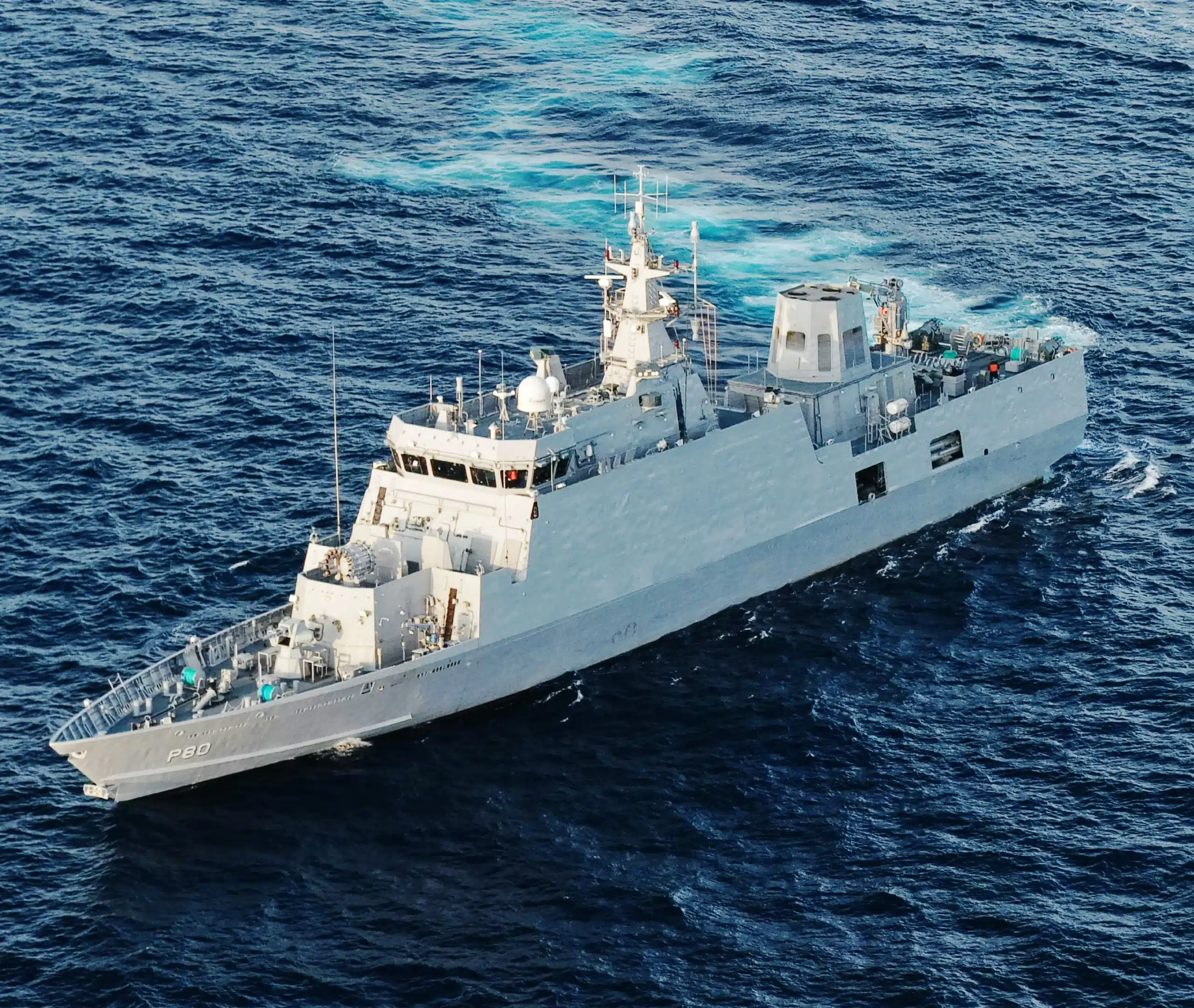 'Mangrol', an Anti-Submarine Warfare Shallow Water Craft inducted into the Indian Navy.